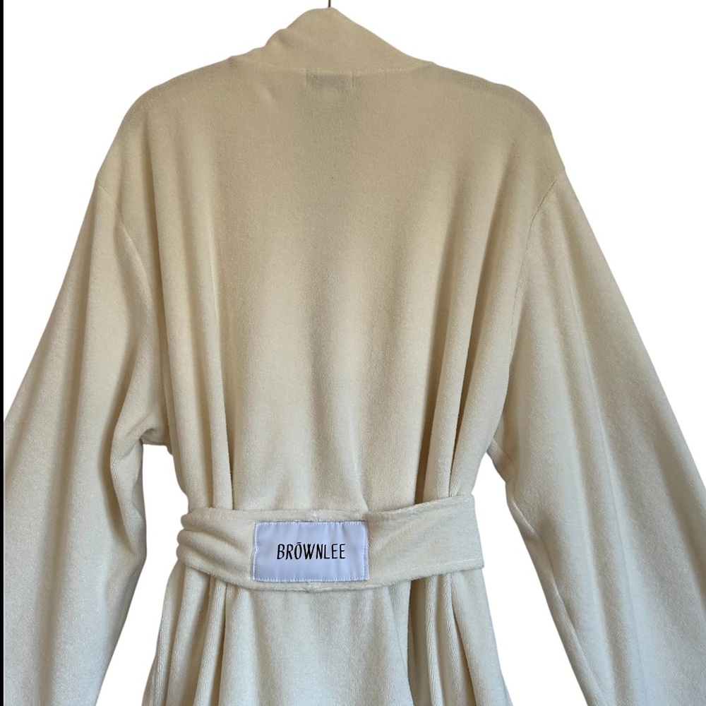 Brownlee Terry Cream Robe Size M/L - Picture 6 of 14